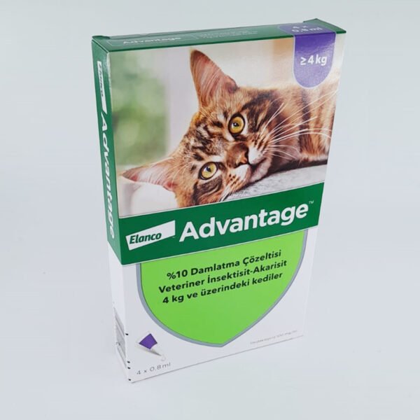 Advantage 4kg üstü Kediler için Dış Parazit Damlası 4 pipet